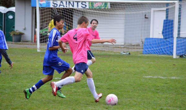 2014 St. Thomas Soccer Pink Game vs Manchester West