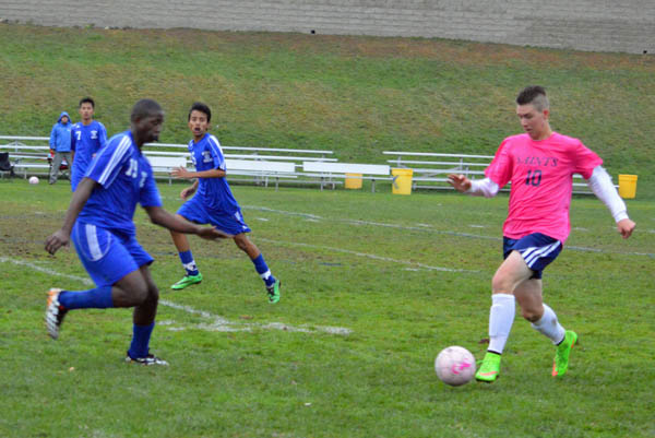 2014 St. Thomas Soccer Pink Game vs Manchester West