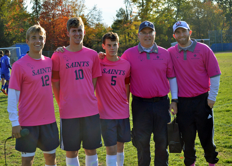 St. Thomas Soccer-Coach Suleski 10 year recognition